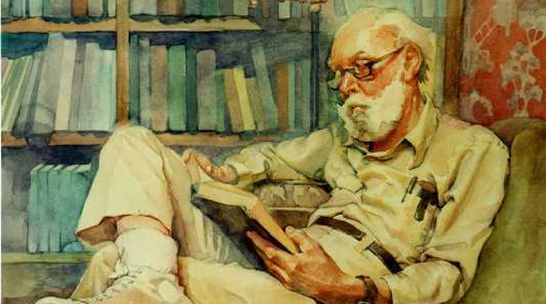 Image result for old man reading