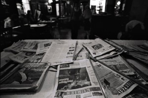 image of newspapers